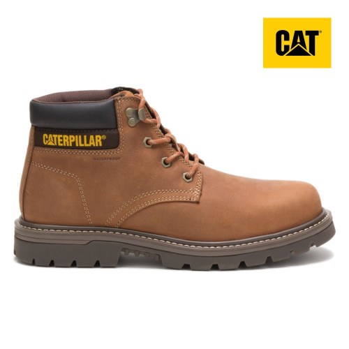 Pánské Pracovní Boty Caterpillar Outbase Waterproof Steel Toe Hnědé (CZ-9BNF)